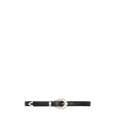 Iro Embella Baby Buckle Belt In Black