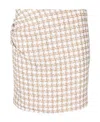 Iro Cotton Blend Silk Mini Skirt With Gathered Detailing In White