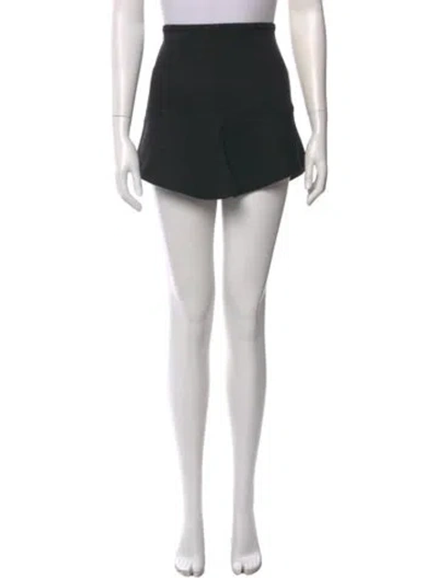 Pre-owned Iro Embroidered Accent Mini Skirt In Black