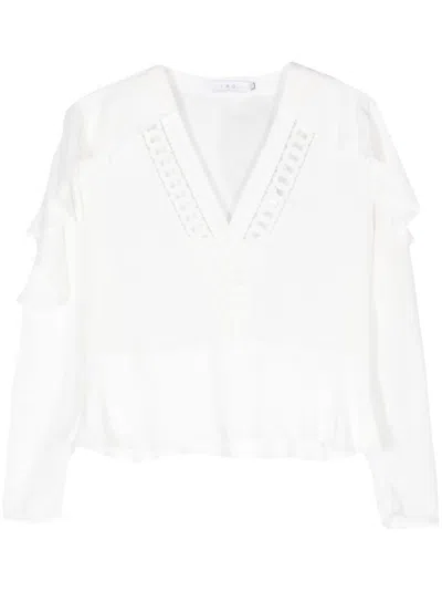 Iro Embroidered Blouse In White