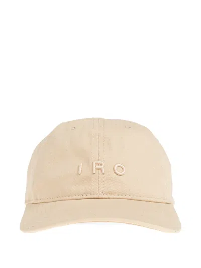 Iro Embroidered Cap In Neutral
