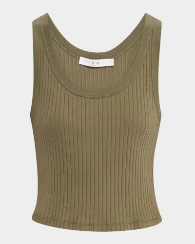 Iro Emma Ribbed Scoop-neck Tank Top