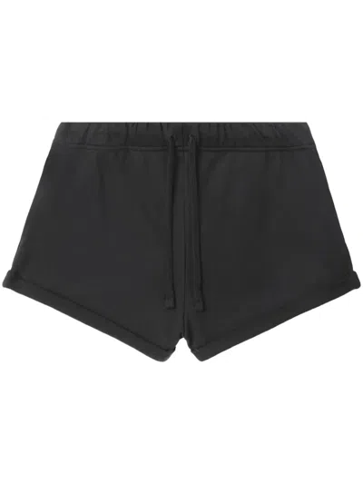 Iro Emmy Organic-cotton Mini Shorts In 黑色