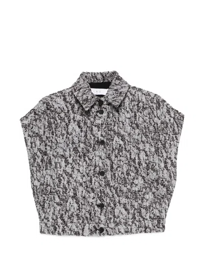 Iro Estel Cotton Blend Short Sleeve Shirt In Multi