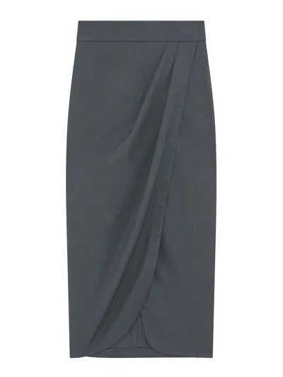 Iro Midi Skirt In Gray
