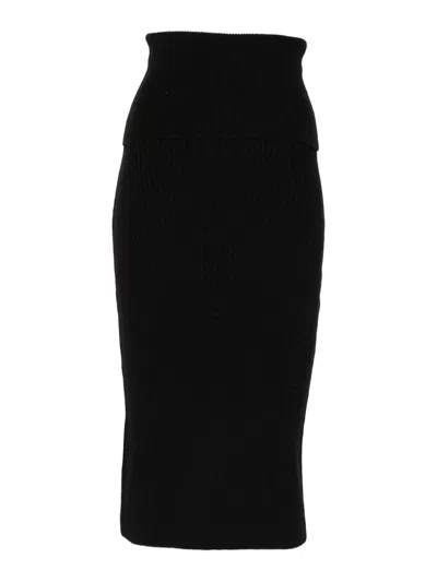 Iro Christy Wool Blend Skirt In Black