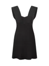Iro Fanelie Square-neck Mini Dress In Black