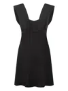 Iro Fanelie Square-neck Mini Dress In Black