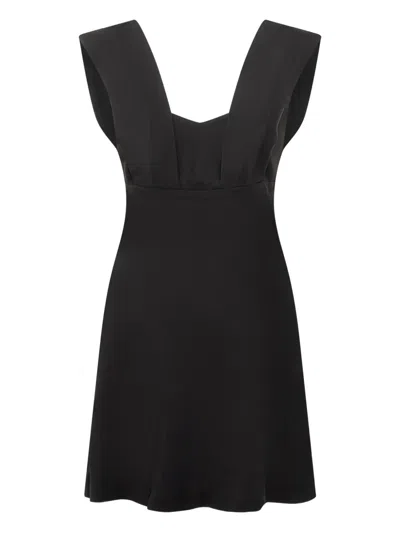 Iro Fanelie Square-neck Mini Dress In Black