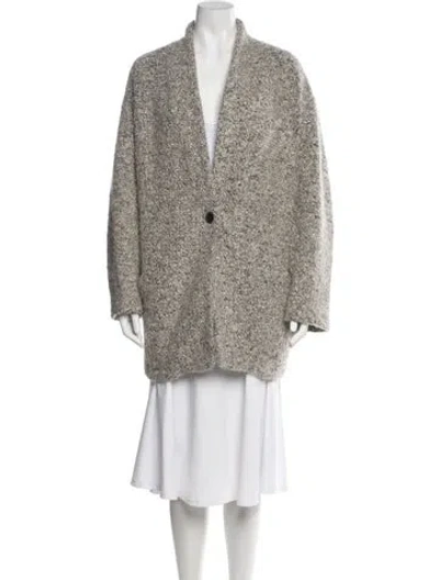 Pre-owned Iro Faux Fur Coat In Gray