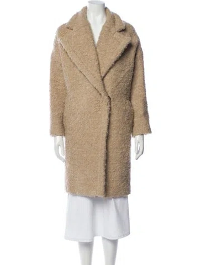 Pre-owned Iro Faux Fur Coat In Neutral