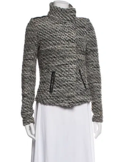 Pre-owned Iro Faux Fur Jacket In Black/grey