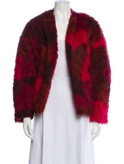 Pre-owned Iro Faux Fur Jacket In Brown