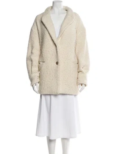 Pre-owned Iro Faux Fur Jacket In Neutral