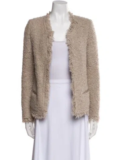 Pre-owned Iro Faux Fur Jacket In Neutral