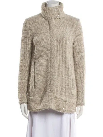 Pre-owned Iro Faux Fur Jacket In Neutral