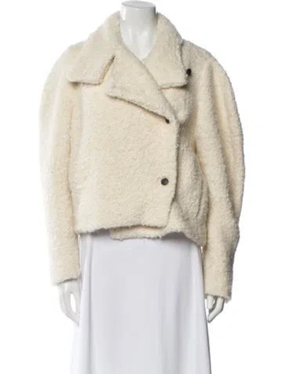 Pre-owned Iro Faux Fur Jacket In Neutral