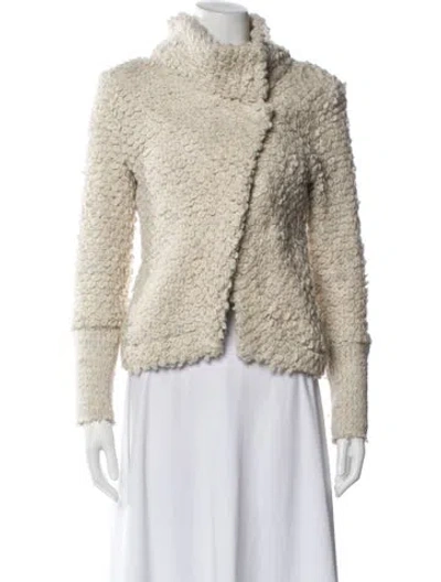 Pre-owned Iro Faux Fur Jacket In Neutral