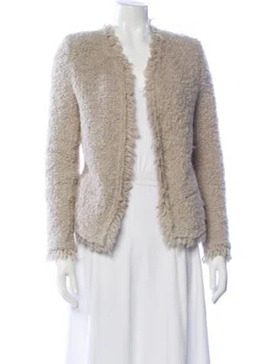 Pre-owned Iro Faux Fur Jacket In Neutral