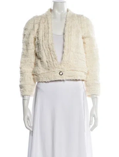 Pre-owned Iro Faux Fur Jacket W/ Tags In Neutral