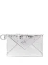 Iro Faux-leather Card Holder In Silver