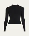 Iro Fenya Ribbed Mock-neck Top In Fenya