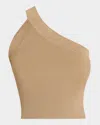 Iro Fethy Ribbed One-shoulder Top In Shanvre