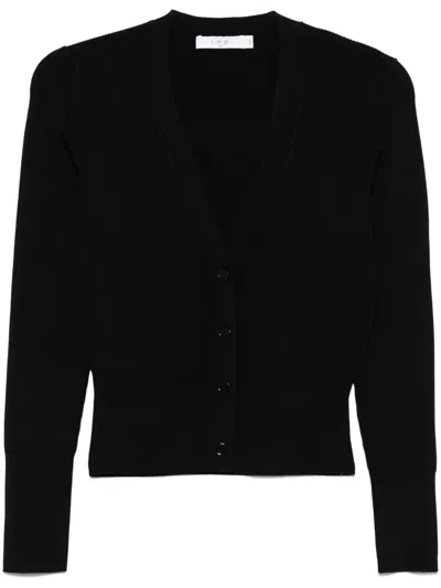 Iro Cardigan Aus Einer Woll-seiden-kaschmirmischung In Schwarz