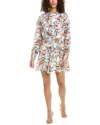 Iro Surplice Silk-blend Mini Dress In Green