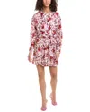 Iro Cedar Draped Printed Fil Coupé Silk And Cotton-blend Mini Dress In Pink