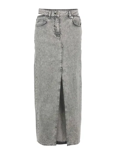 IRO FINJI DENIM LONG SKIRT