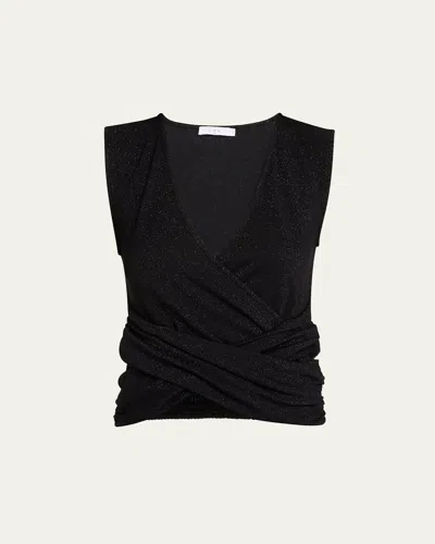 IRO FIZOU SPARKLY SLEEVELESS TOP