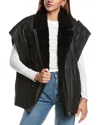 Iro Fjord Leather & Shearling Jacket In Black