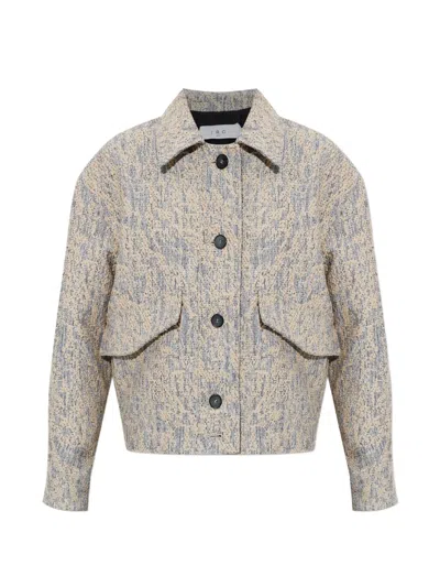 Iro Long Sleeve Casual Jacket In Gray