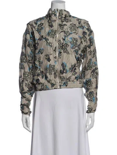 Pre-owned Iro Floral Print Bomber Jacket In Multicolor