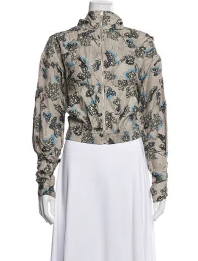 Pre-owned Iro Floral Print Jacket In Neutral