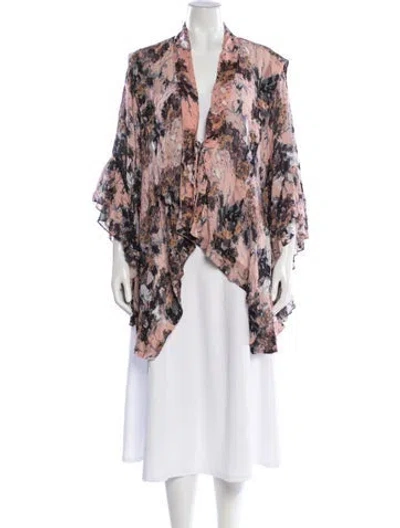 Pre-owned Iro Floral Print Jacket In Pink