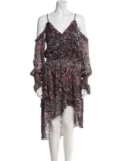 Pre-owned Iro Floral Print Knee-length Dress W/ Tags In Pink