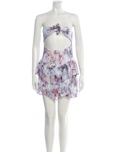 Pre-owned Iro Floral Print Knee-length Skirt In Pink