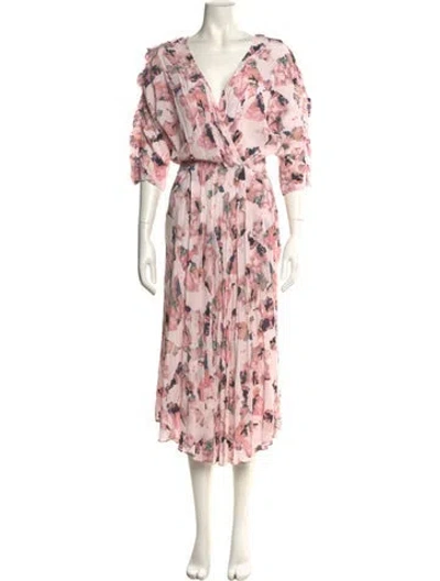 Pre-owned Iro Floral Print Long Dress In Multi