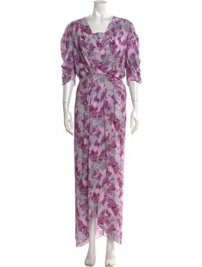 Pre-owned Iro Floral Print Long Dress In Multi