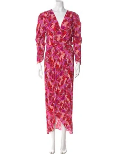 Pre-owned Iro Floral Print Long Dress In Pink
