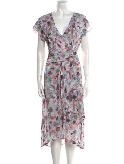 Pre-owned Iro Floral Print Long Dress W/ Tags In Neutral
