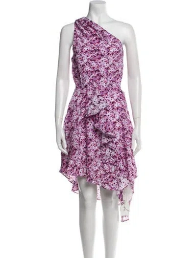 Pre-owned Iro Floral Print Midi Length Dress In Pink