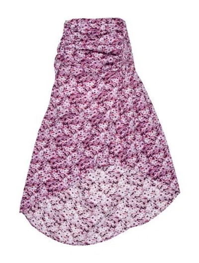 Pre-owned Iro Floral Print Midi Length Dress In Purple