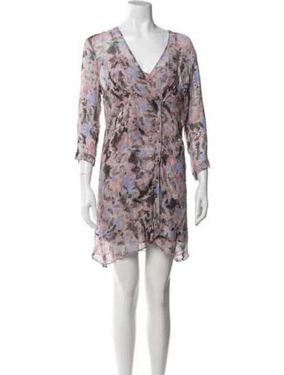 Pre-owned Iro Floral Print Mini Dress In Multi