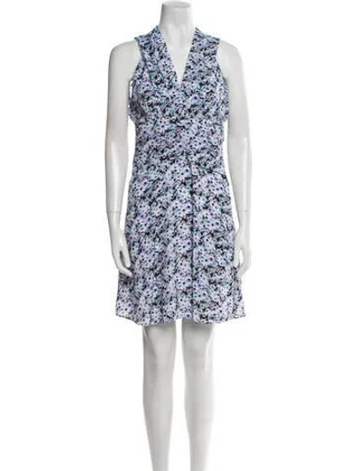 Pre-owned Iro Floral Print Mini Dress In Neutral