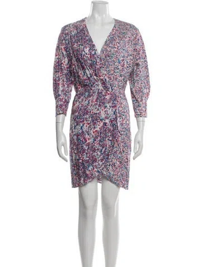 Pre-owned Iro Floral Print Mini Dress In Neutrals