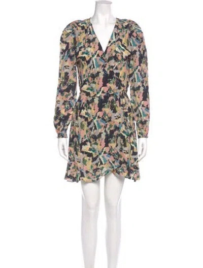 Pre-owned Iro Floral Print Mini Dress In Pink