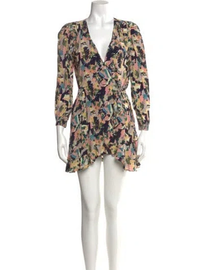 Pre-owned Iro Floral Print Mini Dress In Pink